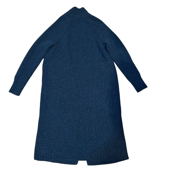 GAP Maxi Shaker Knit Cardigan Women’s Outer Wear Open Front Navy Heather Size:L - Picture 9 of 9
